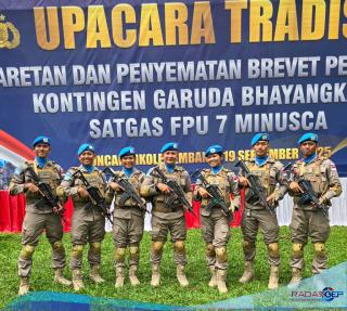 Misi Perdamaian, 7 Personel Polda Sumut Gabung Pasukan Perdamaian PBB Berangkat ke Afrika Tengah